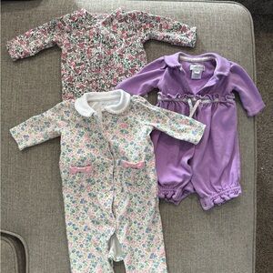 Ralph Lauren Pink and Purple Baby (3) Sets